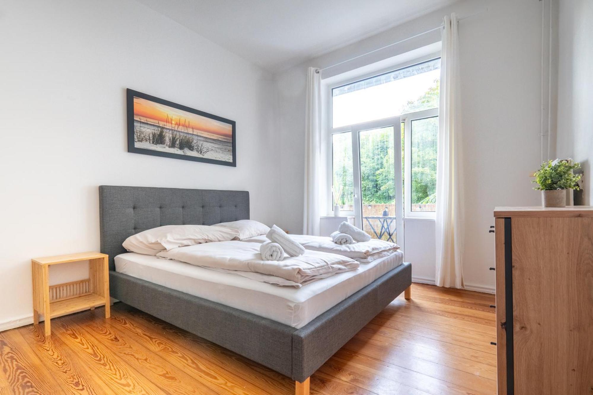 Grosses Apartment Mit 2 Balkonen Zentral Am Nordertor 弗伦斯堡 外观 照片