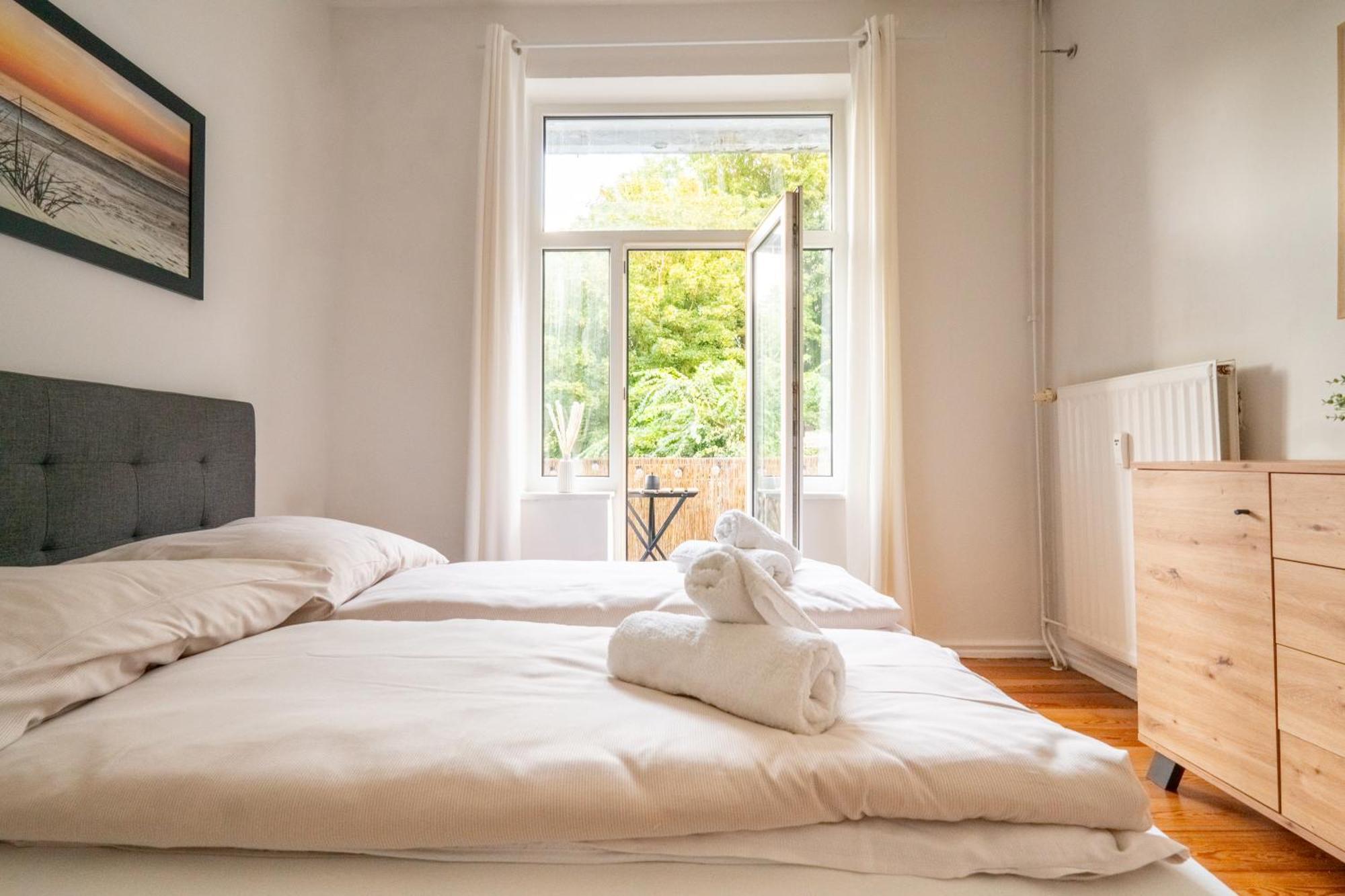 Grosses Apartment Mit 2 Balkonen Zentral Am Nordertor 弗伦斯堡 外观 照片